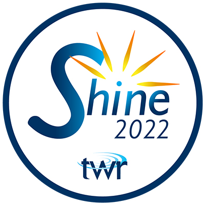 TWR Shine 2022 logo. 