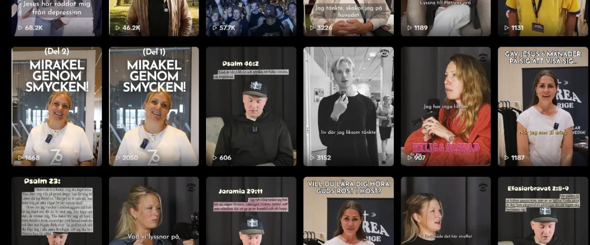 Norea Sweden is sharing the gospel with youth in Sweden using social media. The team has achieved 2.5 million views in 12 months.