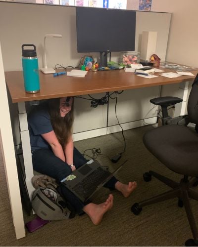 Abi finds a creative new application for her TWR workspace. 