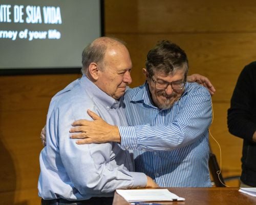 Lauren Libby (left) and RTM Brazil’s Luiz Sayao