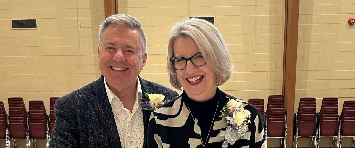 Steve and Barbara Shantz on their retirement. 